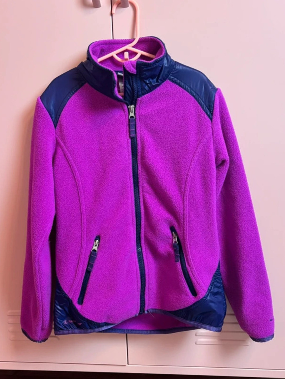 champion pink jacket girls fleece sz small
